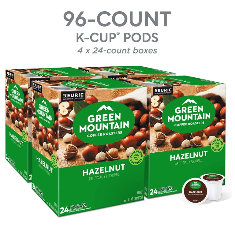 Green Mountain Coffee Roasters, Hazelnut Flavored K-Cup Pods, 24