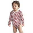 thumbnail image 2 of Xecao Orchids Flowers Print Baby unisex-baby Cotton Long-sleeve Bodysuits-12 Months, 2 of 6