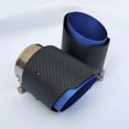 thumbnail image 1 of Carbon fiber rear exhaust pipe 80mm inlet 101mm outlet staight-sided matte exhaust tip fit for Mazda CX5 CX4~15863, 1 of 1