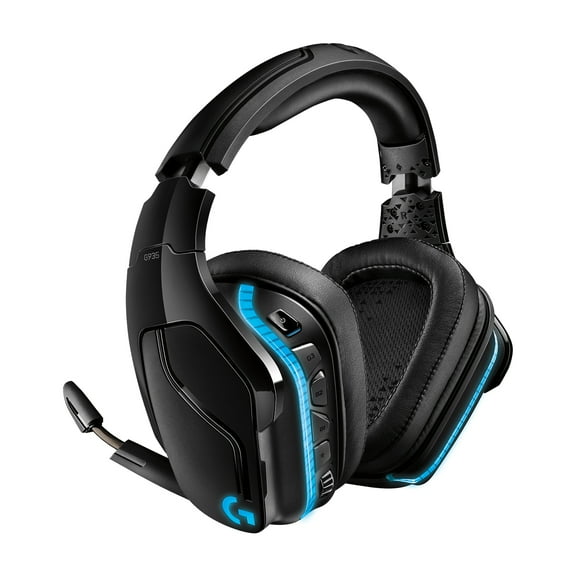 Logitech G935 Wireless Gaming RGB Headset, 7.1 Surround Sound, DTS Headphone:X 2.0, 50 mm PRO-G Drivers, 2.4 GHz Wireless, Flip-to-Mute Mic, PC
