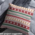 thumbnail image 2 of Homewish Merry Christmas Kids Fabric by the Yard 2 Yards, Cartoon Xmas Tree Snowflake Sewing Fabric, Square Triangle Abstract Fabric for Sewing, Microfiber Bedroom Decor, 2 of 6