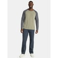 thumbnail image 2 of George Men's and Big Men's Raglan Tee with Long Sleeves, Sizes S-3XL, 2 of 5