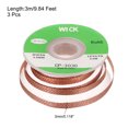 thumbnail image 2 of Uxcell Solder Wick Braid No-Clean Desoldering Wick Braid for Remove the Solder Electrical Components 0.12 Inch x 10 Feet, 2 of 5