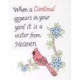 thumbnail image 1 of Jack Dempsey Stamped White Sampler 11"X14"-Cardinal, 1 of 2