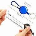 thumbnail image 4 of Porte-clés Rétractable en Acier avec Enrouleur de Cordon, Boucle à Ressort, Anneau de Clé en Fil Métallique, Porte-Cartes d'Identité Sportif, Multiples Outils, 4 of 5