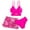 Z1-Hot Pink, variant on Girls' Bikini Three Piece Set Teen Girl Swimsuit 3 Piece Bathing Suit Bikini with Cover Up Skirt Beach Swimming Suit 9-14Y 15-18Y(Mint Green,11-12 Years)
