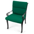 thumbnail image 3 of Jordan Manufacturing Sunbrella 44" x 22" Canvas Forest Green Solid Rectangular Outdoor Chair Cushion with Ties and Hanger Loop, 3 of 12