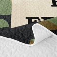 thumbnail image 5 of Manfei Retro Camouflage Quilt King, Countryside Camo King Coverlet Set, Urban Gray, 3 Pieces, 1 Bedspread and 2 Pillowcases, 5 of 7
