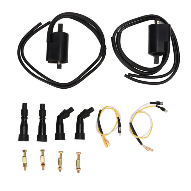 Bobinas De Encendido, 2 Piezas 30502-300-003 Resistente A La Abrasión Alta Eficiencia Instalación Simple Profesional Para Motocicleta ANGGREK 30501‑300‑003