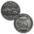 thumbnail image 4 of 2017 Burkina Faso Silver Spirit of Africa Rhinoceros 6-Coin Set, 4 of 5