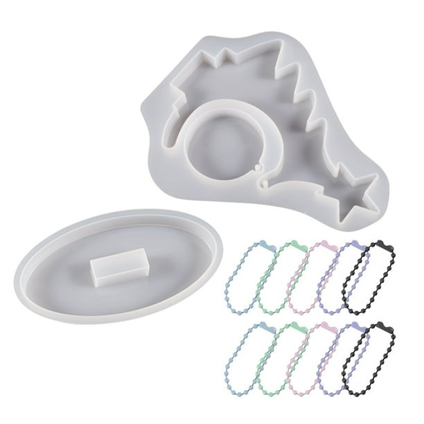 Advancent Detalle durable y liso del molde del silicón del árbol de navidad alto fácil desmoldar el regalo Kits de decoración para fiestas Blanco Cadena de cuentas de colores