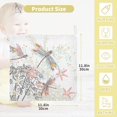 thumbnail image 3 of GZHJMY Baby Gauze Towels for Kids Soft Handkerchief Newborn 100% Cotton Flowers and Dragonfly Absorbent 12x12 Inch 3 Pack, 3 of 7