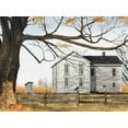 thumbnail image 2 of Jacobs, Billy 14x12 Gold Ornate Wood Framed with Double Matting Museum Art Print Titled - Harvest Time House, 2 of 4