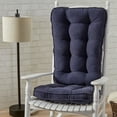 thumbnail image 4 of Greendale Home Fashions JR5161 Hyatt Jumbo Rocking Chair Cushion Set, Blue Denim, 4 of 5