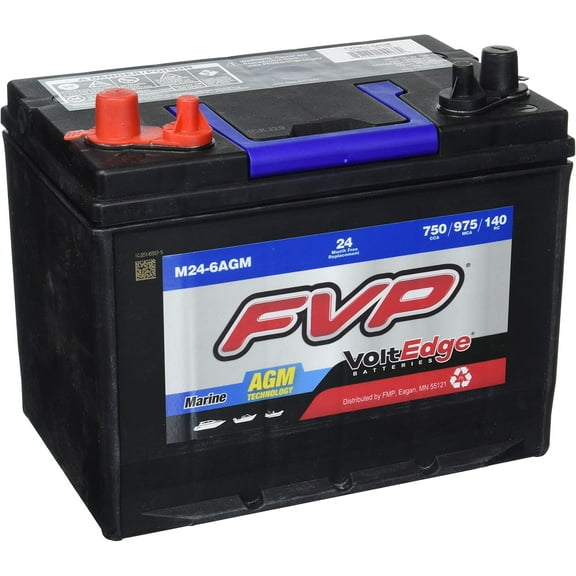 FVP M24-6AGM Platinum AGM Auto Truck SUV Battery BCI Group M24; CCA 750; RC 140，Automotive Battery