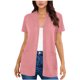 thumbnail image 1 of Camiseta de Manga Corta para Mujeres de Cuello Redondo Casual Suelto de la Moda de Poliéster Primavera Y Verano, 1 of 6