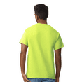 thumbnail image 3 of Gildan Men’s Safety Short Sleeve T-Shirt, Ultra Cotton, Hi Visibility Workwear, Safety Green, 3XL, 3 of 5