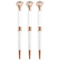 thumbnail image 1 of Danse Jupe 3 Pcs Big Crystal Diamond Metal Ballpoint Pen 1.0 mm Black Ink, 1 of 4