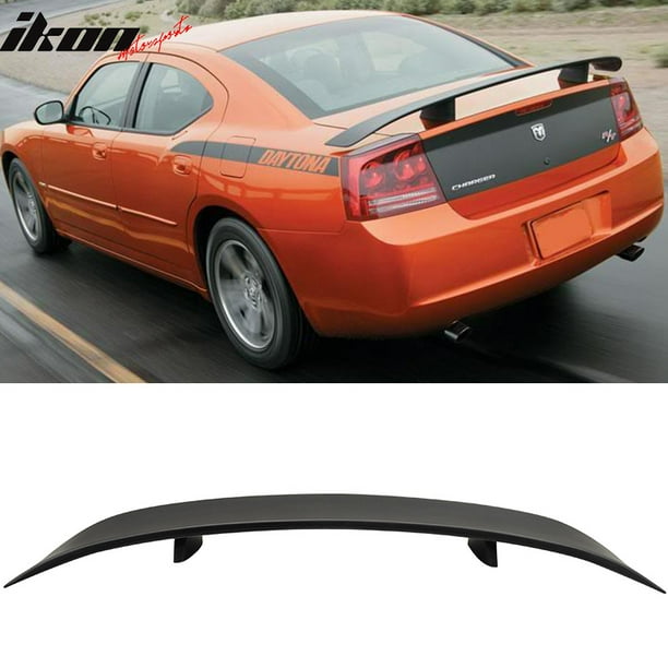 Compatible With 06 10 Dodge Charger Rear Trunk Spoiler Wing Matte Black Finish Abs 2006 2007 2008 2009 2010 Walmart Com Walmart Com