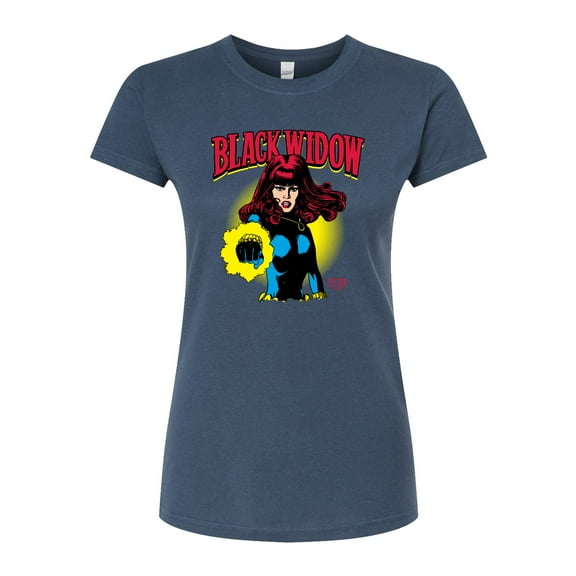Marvel - Black Widow Logo - Juniors Fitted Graphic T-Shirt