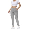 thumbnail image 3 of LilyLLL Womens Pockets Cargo Pants Joggers Cuffed Sweatpants Casual Work Sports Trousers, 3 of 5