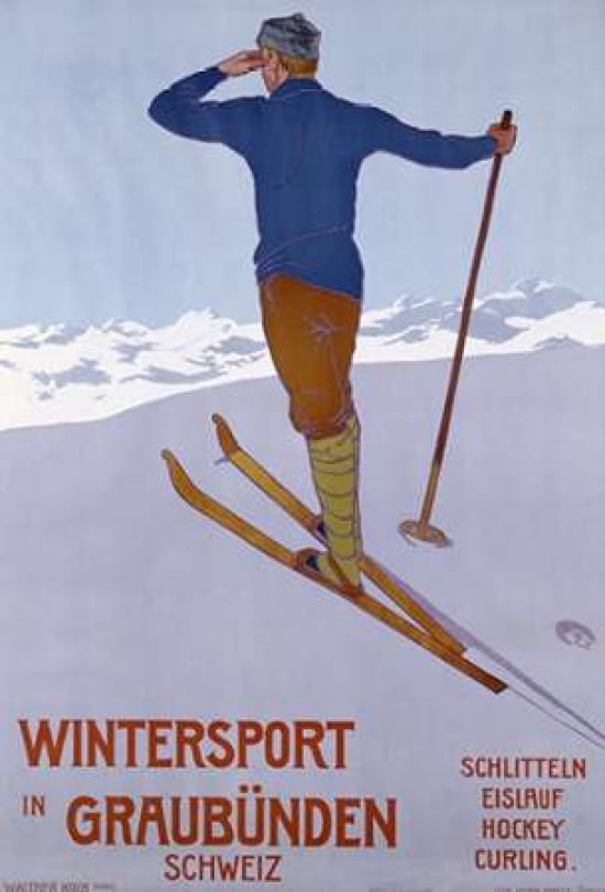 Wintersport In Grau