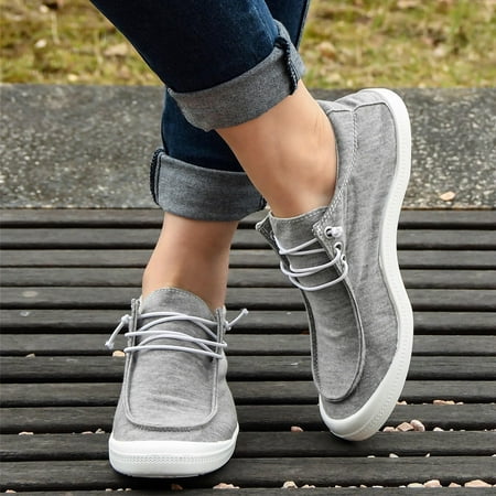 

EQWLJWE Women s Slip On Shoes Classic Slip-On Comfort Fashion Comfortable For Walking Sneakers Slip On Shoes Women s Flat Shoes Holiday Clearance
