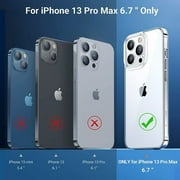 Entronix Silicone Soft Case Designed for iPhone 13 Pro Max Shockproof Durable Slim Fit, Black