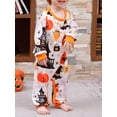 thumbnail image 2 of SUNSIOM Family Matching Halloween Pajamas, Baby Rompers/Bat Pumpkin Letter Print Sleepwear Set, 2 of 6