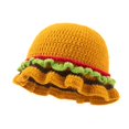 thumbnail image 4 of Wide Brim Sun Hats Cute Styling Handmade Food Knitted Wool Fisherman'S Hat, 4 of 4