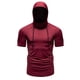 thumbnail image 1 of pstuiky camisetas camisas para hombre, Camiseta de manga corta con cuello redondo y estampado liso para hombre camisetas de hombre xl, 1 of 8
