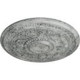 thumbnail image 3 of 30 5/8"OD x 2 1/2"P Tellson Ceiling Medallion (Fits Canopies up to 6 3/4"), Hand-Painted Ultra Pure White Crackle, 3 of 7