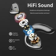 Open Ear Bluetooth Headphones True Wireless Earbuds Wireless Headphone Bluetooth Earphones with 80H Playtime for Running,Sports,Workouts