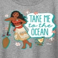 thumbnail image 3 of Disney Moana - Take Me To The Ocean - Women's Short Sleeve Graphic T-Shirt, 3 of 5