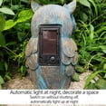 thumbnail image 3 of Bewildely Luz de jardín, paisaje Solar, patio de césped, escultura decorativa, lámpara de Animal, iluminación de ojo de resina, decoración, camino Iluminación y accesorios tipo 3 Bewildely HA071276-03, 3 of 6