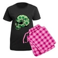 thumbnail image 5 of CafePress - Irish Lucky Skull Women's Dark Pajamas - Women's Short Sleeve Print T-Shirt and Pants Dark Cotton Pajama Set, 5 of 7