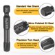 thumbnail image 5 of Uxcell 3pcs T40 Torx Destornillador Bit 1/4" Hex Shank 50mm/2" Longitud Acero S3 Magnético a Prueba de Manipulación Cabeza Estrella de 6 Puntos Bits de Destornillador Hex, Negro, 5 of 7