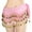 Pink, variant on Women's Belly Dance Hip Scarf with Sequin Sparkly Fringe Belt Performance Skirt Hip Wrap One Size