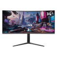 thumbnail image 1 of Monitor Gamer Curvo Balam Rush Extreme Earth Plus MGM34P 34” UWQHD | 165Hz | 1ms | R1500 | HDR | FreeSync/G-Sync | HDMI 2.1 | Altura Ajustable, 1 of 8