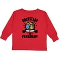 thumbnail image 3 of Inktastic Rockstars are Born in February Birthday Boys or Girls Long Sleeve Toddler T-Shirt, 3 of 5