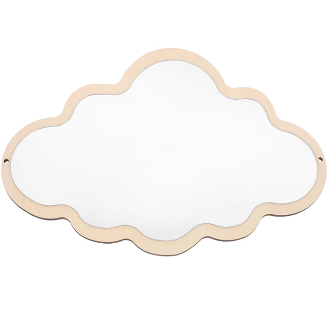 Espejo de seguridad nórdico de varios estilos para niños, decoración, manualidades, espejo de madera para bebé.