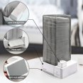 thumbnail image 3 of Cotton Swab Box Acrylic Makeup Storage Floor Swab Dispenser Bathroom Storage Box for Lint Free Wipes (Grey), 3 of 5