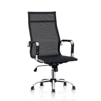 MoNiBloom Adjustable Height Mesh Office Task Chair, High-Back Swivel Seat for Conference, Black