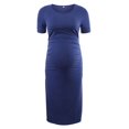 thumbnail image 2 of Ecavus Women's Maternity Dress Bodycon Casual Dress Navy L, 2 of 3