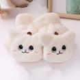 thumbnail image 2 of Bmisegm Warm Gloves for Women Convertible Mitten Style Cat Accent Touchscreen Button Detail Cold Weather Gloves White One Size, 2 of 5