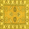thumbnail image 1 of Ahgly Company Indoor Square Abstract Yellow Modern Area Rugs, 6' Square, 1 of 4