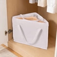 thumbnail image 4 of Coat Hanger Storage Triangle Hanger Storage Foldable Large Capacity Organizer Linen Proof With Handles For Closet Balcony Bathroom Home Textile Storage, 4 of 6