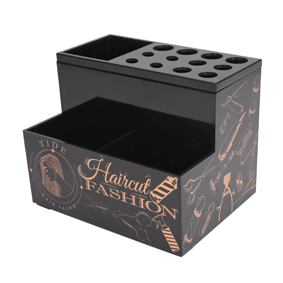 COOLHOOD Barber Scissors Holder Box,Salon Hairdressing Scissors Rack Holder Storage Organizers for Hairstyling Combs Clips Brushes