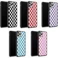 thumbnail image 3 of Coque de Téléphone à Carreaux Compatible avec iPhone 11 Pro Max TP XR X 7 8 Plus 6 6s 5 5s Couverture Rigide à Carreaux Tartan Damier (Compatible avec iPhone 7 Plus/8 Plus, 5), 3 of 6