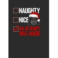 thumbnail image 2 of Women's Star Wars Christmas Vader Attempt Made Graphic Tee Black X Large, 2 of 4